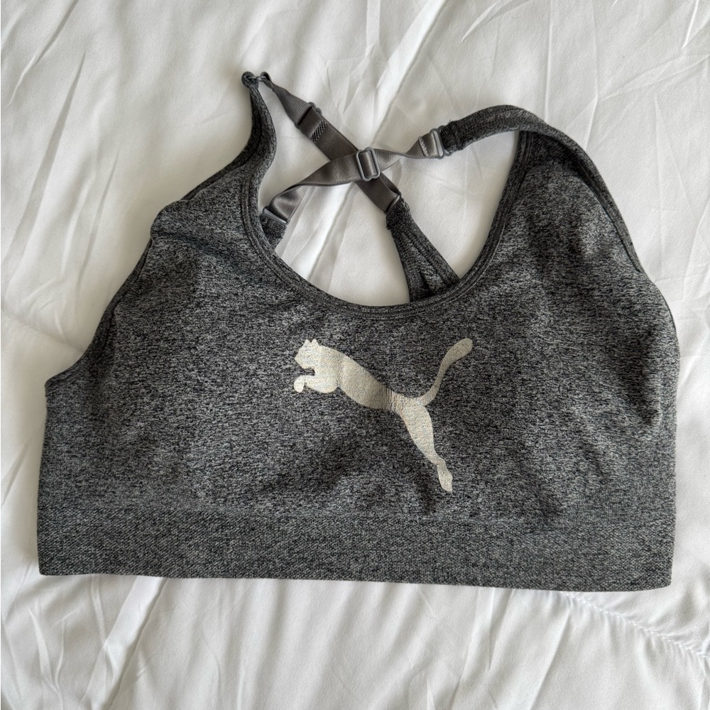 Puma Charcoal Heather Sports Bra